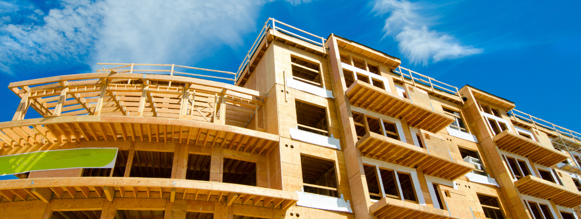 apartment building wood framing